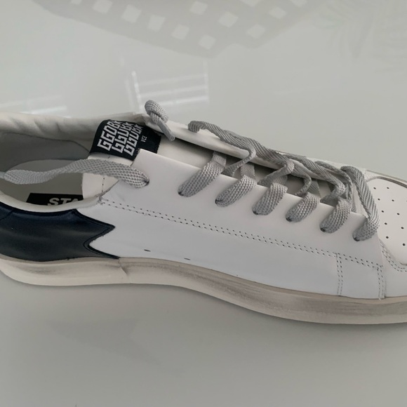 Golden Goose Men's Stardan with star in ice-gray suede - Picture 5 of 6